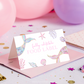 Custom mermaid place cards for birthday party