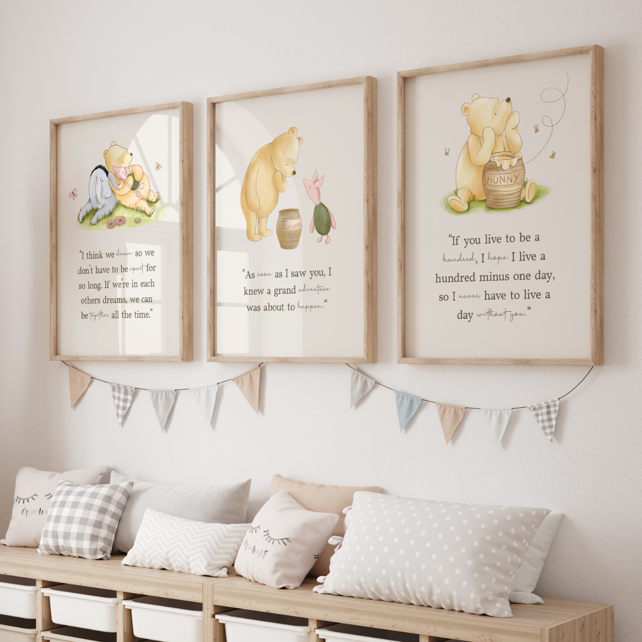 Winnie the Pooh Nursery Prints Custom Digital Template Big Day Out