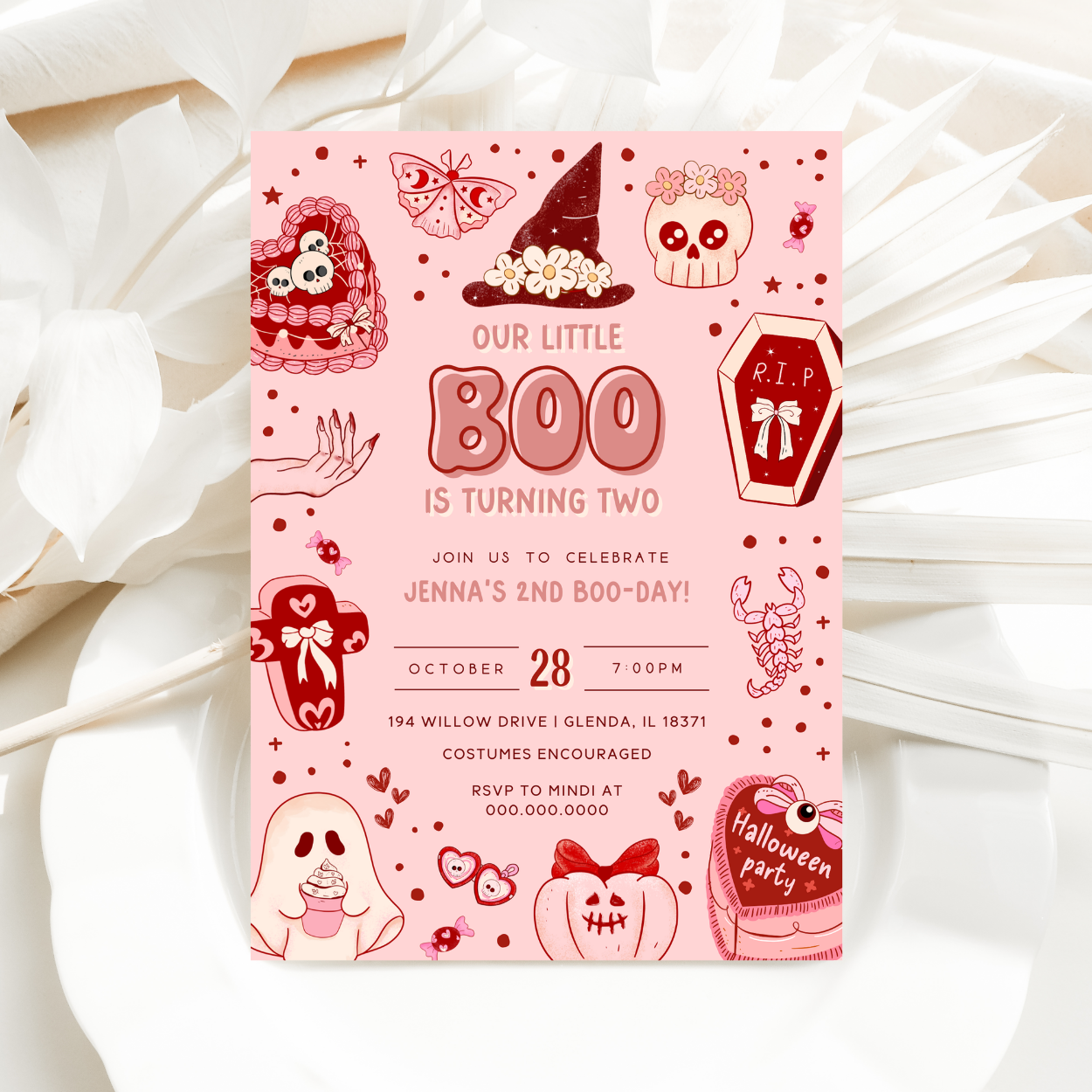 boo-day invitation