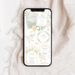 Mobile baby shower invitation template
