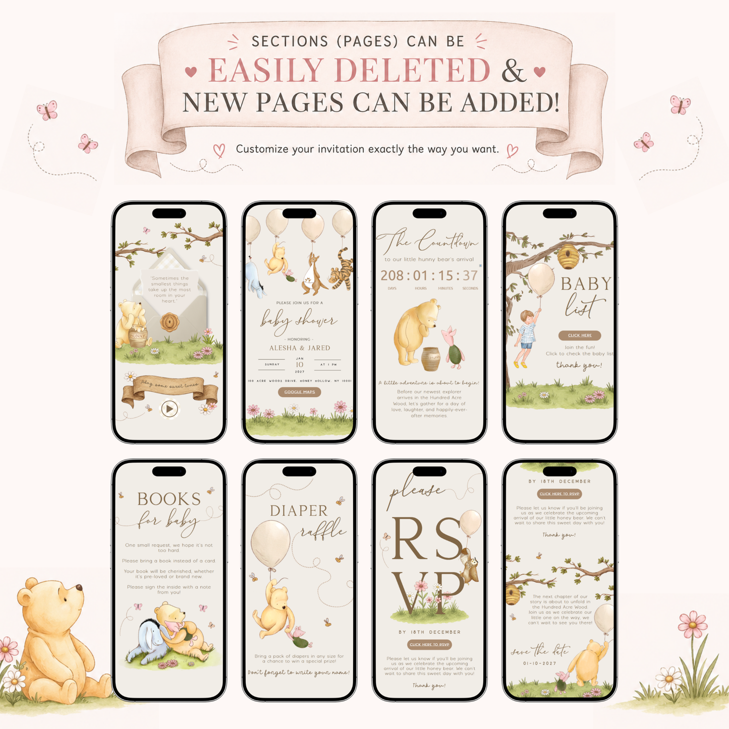 Digital invitation with RSVP