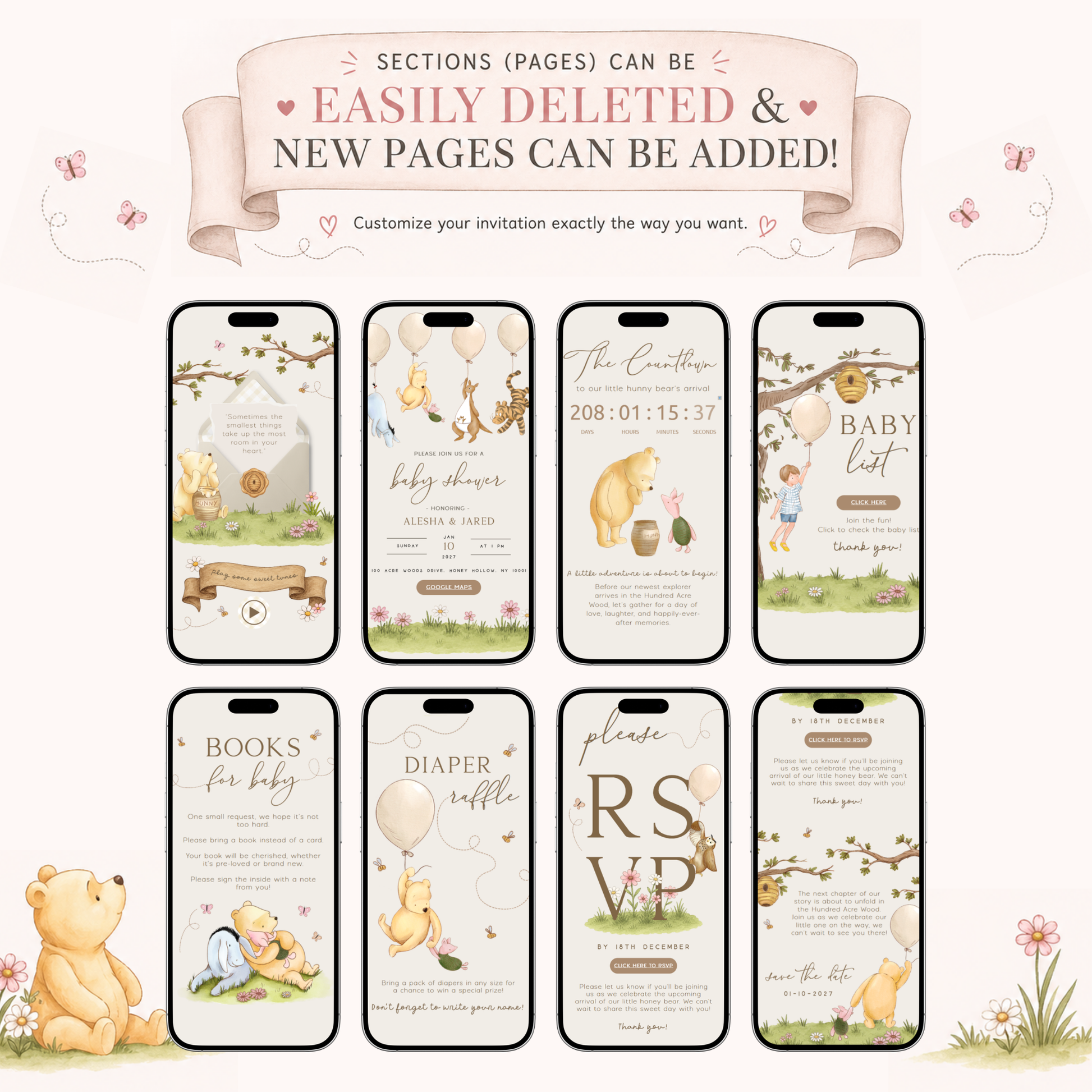 Digital invitation with RSVP