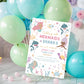 Mermaid and Shark Birthday Invitation