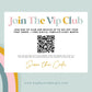 Join the vip club Scan code