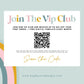 Join the vip club Scan code