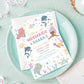 Mermaid and Shark Birthday Invitation