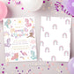 Mermaid Unicorn Party Invitation