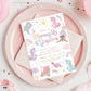 Mermaid Unicorn Party Invitation