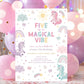 Unicorn Rainbow Birthday Invitation