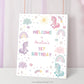 Pastel theme birthday sign