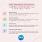 Instruction of Editing template in canva
