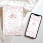 Printable spring baby shower girl invite