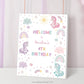 Printable unicorn birthday sign for celebration