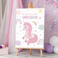 Editable unicorn birthday game template