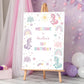 Magical unicorn welcome poster printable


