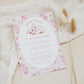 Editable floral spring baby shower template
