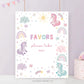 Rainbow unicorn baby shower sign