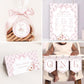 Editable bunny party invitations for girl’s 1st birthday