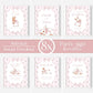 Pink Easter bunny birthday party printables downloads