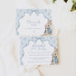Printable boy baby shower invitation blue bow design