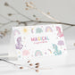 Unicorn party food tags and decorations