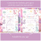 Pink and purple unicorn theme birthday decor