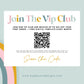 Join the vip club Scan code