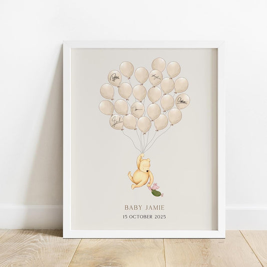 Winnie the Pooh Baby Shower Signature Guest Book