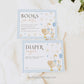 Printable Easter floral goose baby shower template