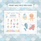 Fun kids party game under the sea treasure adventure