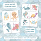 Editable ocean scavenger clues for indoor outdoor fun