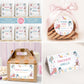 Printable mermaid and shark birthday decor bundle