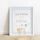 Mama and baby goose shower sign printable