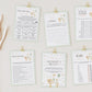 Editable little goose baby shower activities and decor
