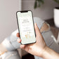 Editable baby shower mobile invite template