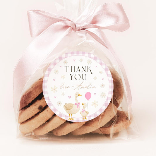 Silly Goose Baby Shower Favor Tag