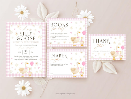 Goose Baby Shower Invite Bundle