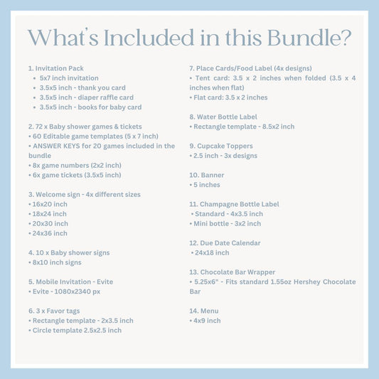Whats included in this bundle in details
