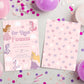 Editable fifth birthday card template