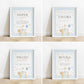 Mother Goose theme party table signs
