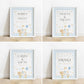 Mother Goose theme party table signs