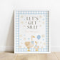 Mama and baby goose shower sign printable