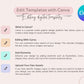 Instruction of Editing template in canva