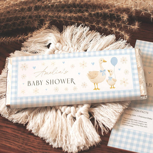 Silly goose baby shower chocolate wrapper printable