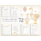 Printable baby shower games silly goose theme