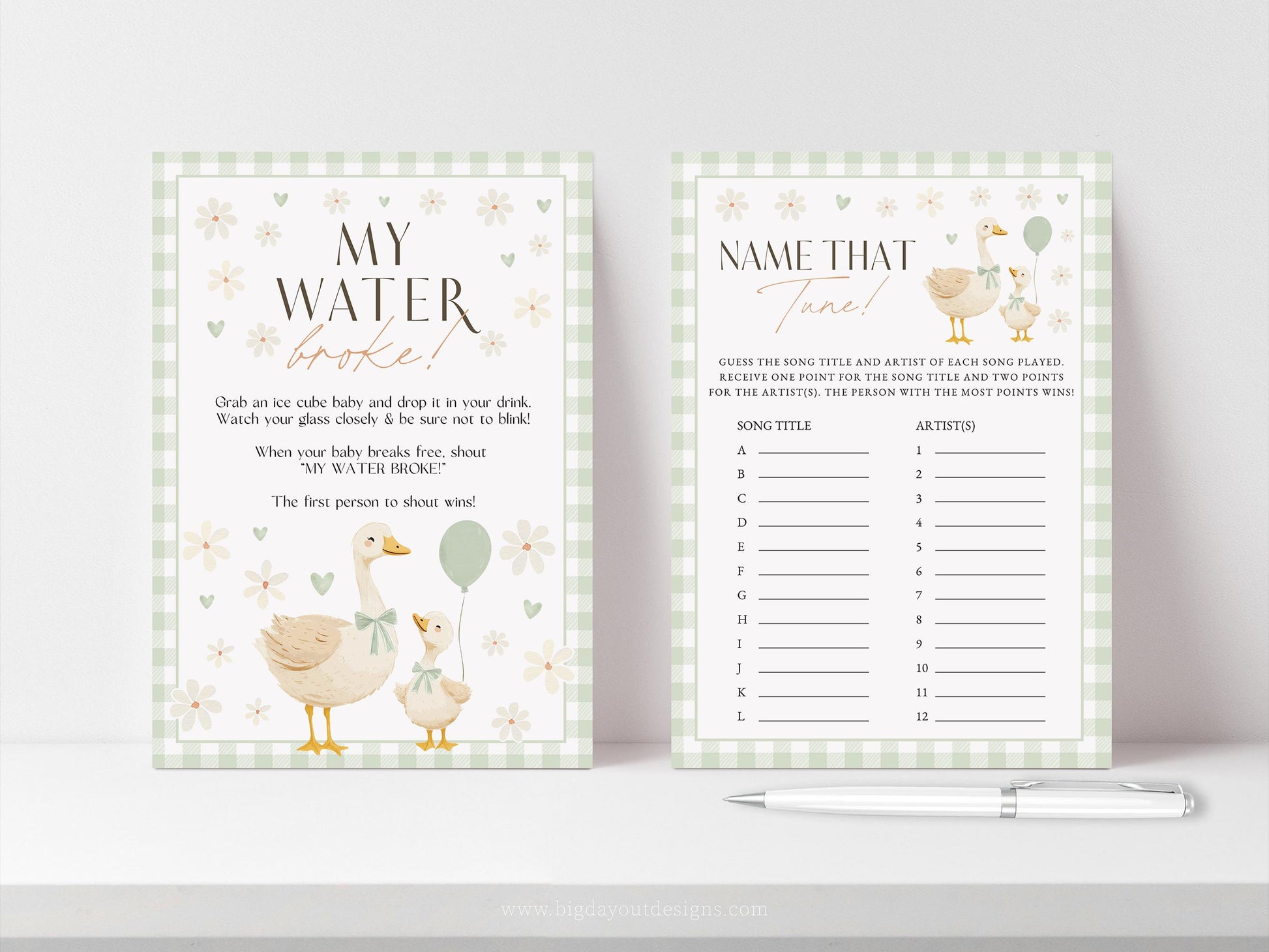 Fun baby shower games printable download for guests
