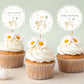 Editable mother goose cupcake decorations for baby shower
