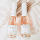 Mother goose baby shower mini champagne bottle sticker