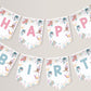 Under the sea birthday garland for siblings

