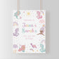 Printable girls double birthday decor